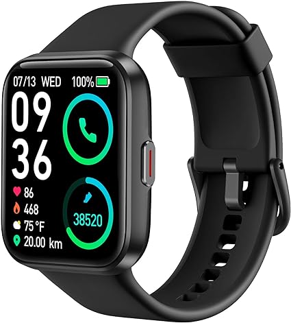 Smart Watch for Men Women Android iPhone with Alexa Built-in & Bluetooth Call(Answer/Make Call) 1.69" Fitness Tracker with IP68 Waterproof, 60+ Sports, Heart Rate SpO2 Monitor, V7 Pro