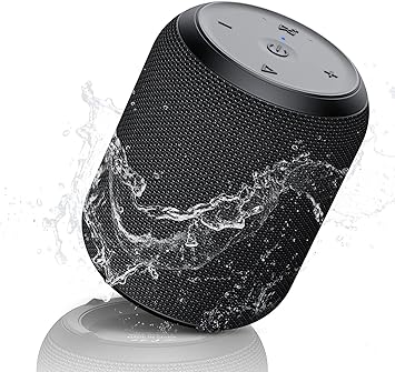 Bluetooth Speakers, 15W Portable Speakers Bluetooth Wireless V5.0 with Stereo Sound, Active Extra Bass, IPX6 Waterproof Shower Speaker, Double Pairing, for Party, Home Theater, Game Theater
