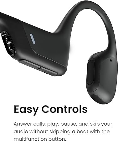 OpenRun Pro - Open-Ear Bluetooth Bone Conduction Sport Headphones - Sweat Resistant Wireless Earphones for Workouts and Running with Premium Deep Base - Built-in Mic, with Hair Band