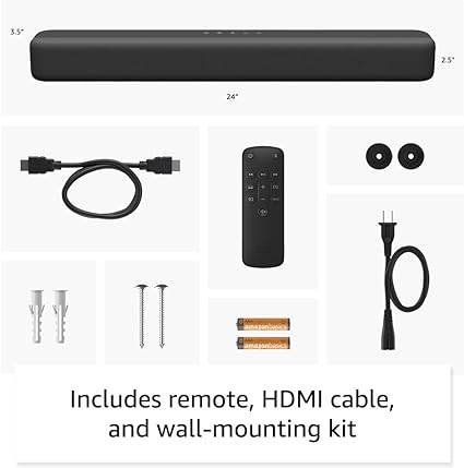 TV Soundbar, 2.0 speaker with DTS Virtual:X and Dolby Audio, Bluetooth connectivity